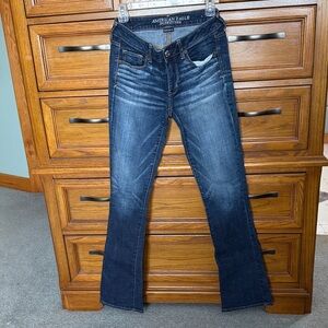 American Eagle Outfitters Women's Dark Blue Boot Cut Jeans